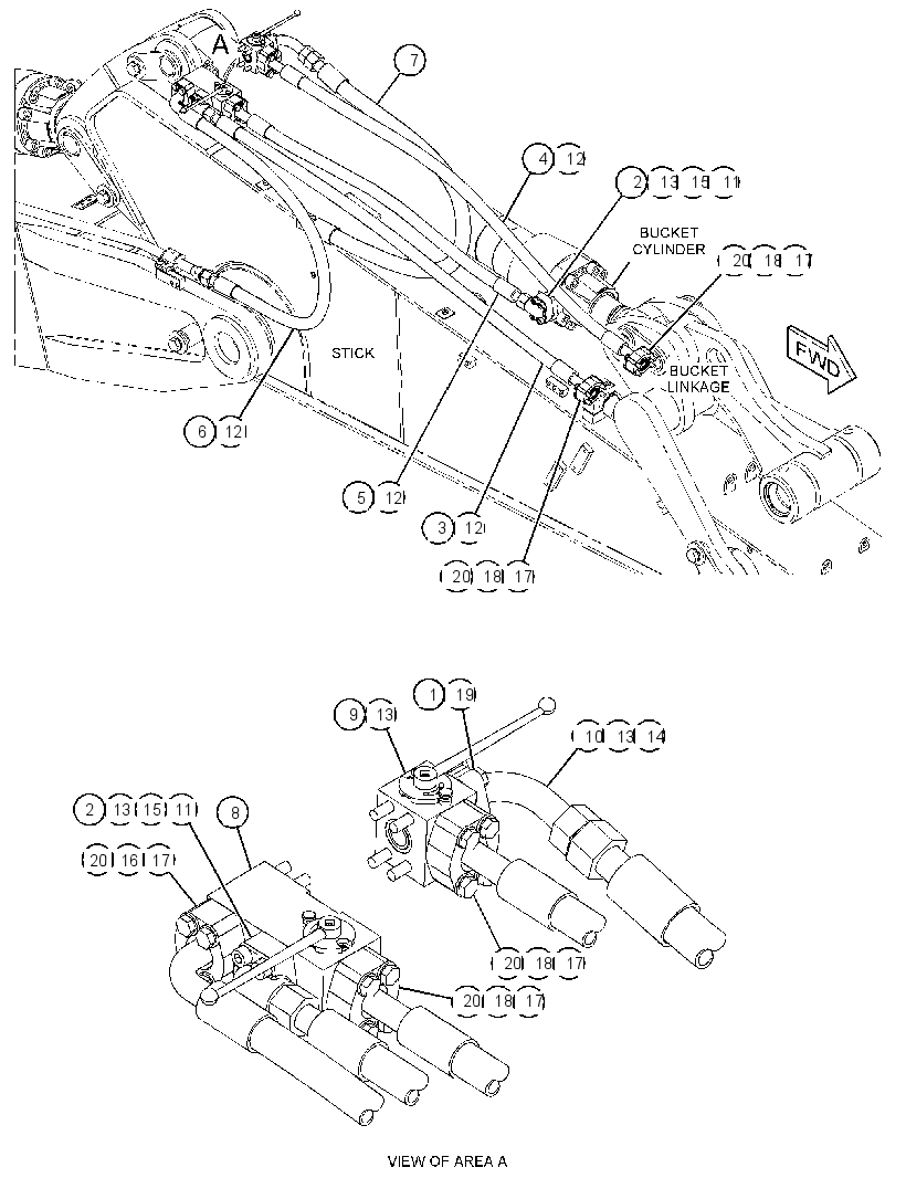 Трубопроводы рукояти 4178470 CAT