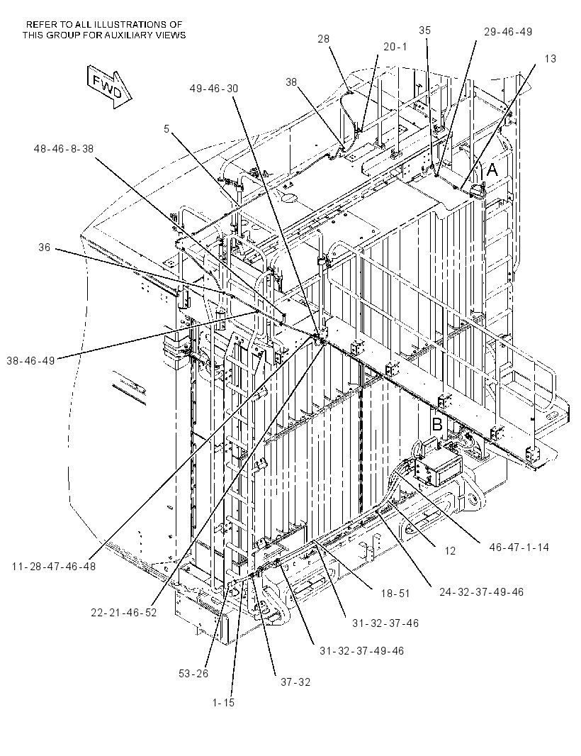 Проводка шасси 4188353 CAT