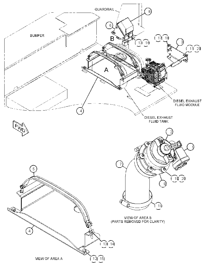 MOUNTING GP-TANK 4351214 CAT