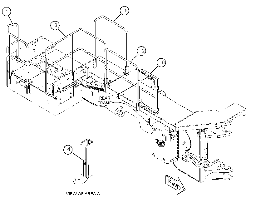 GUARDRAIL GP 4152048 CAT