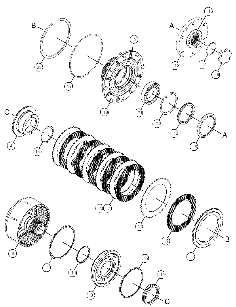CLUTCH GP-FAN 4371186 CAT
