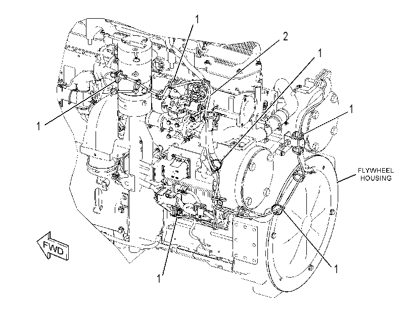 Проводка отопителя 4509539 CAT