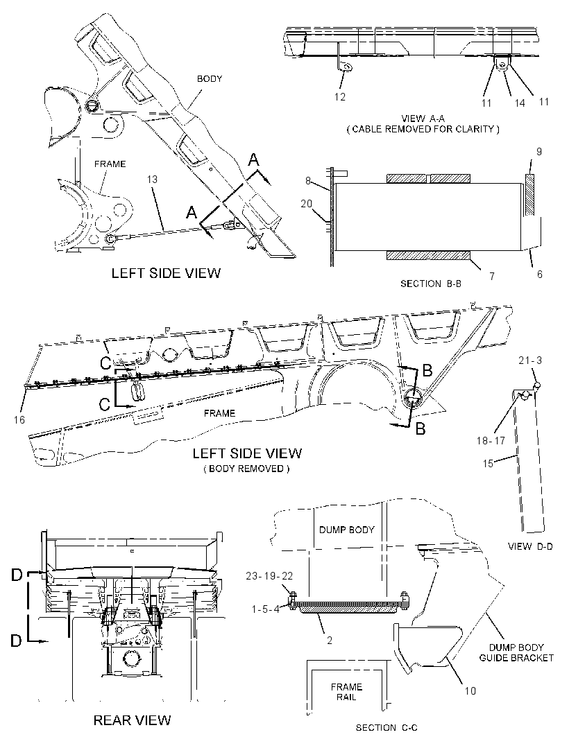 MOUNTING GP-TRUCK BODY 4323123 CAT