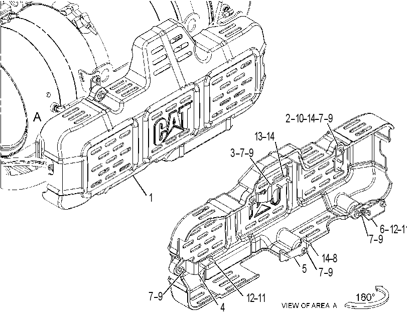 Крышка защитная 3849286 CAT