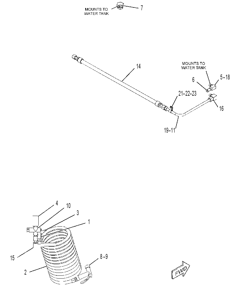 LINES GP-PRESSURIZED WATER 3789930 CAT