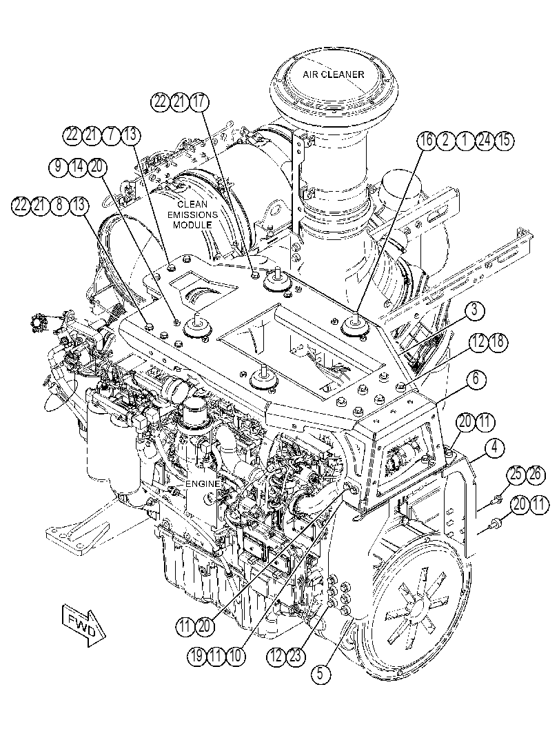 MOUNTING GP-CEM 3756602 CAT