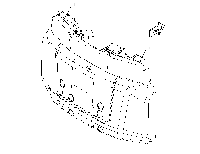 COUNTERWEIGHT AS 3397502 CAT