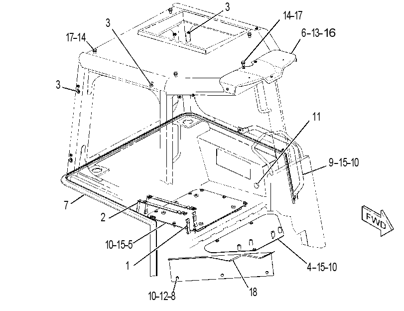 TRIM GP-CANOPY 2984074 CAT