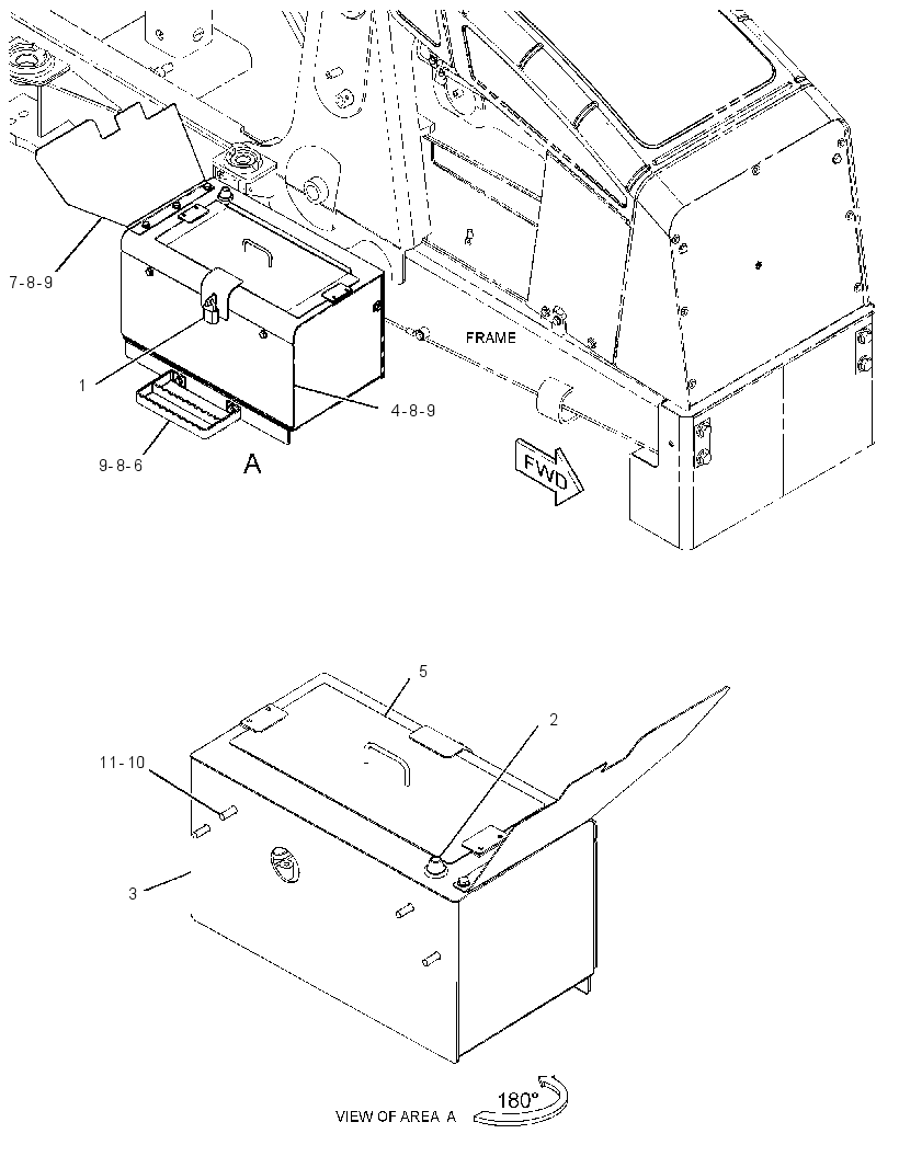 Ящик аккумуляторный 4201136 CAT