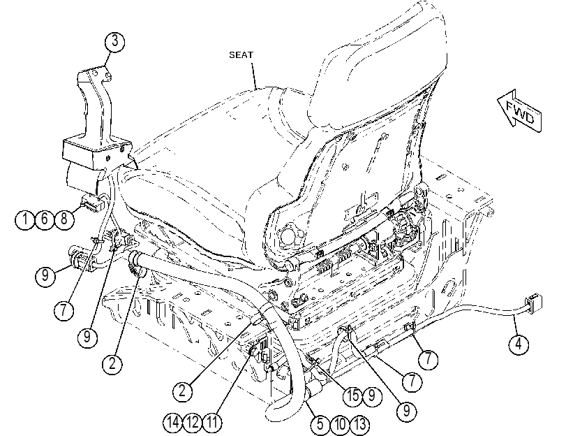 WIRING GP-STIC CONTROL 3443025 CAT