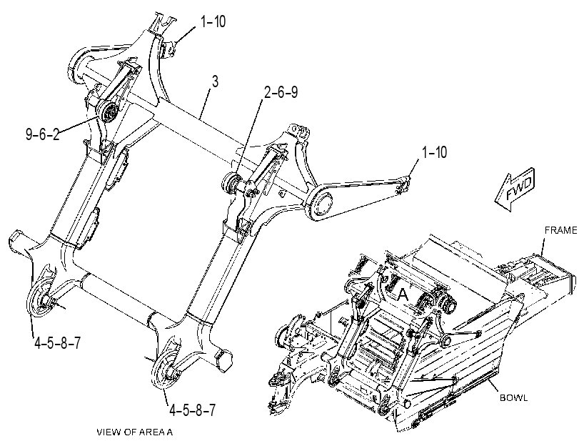 FRAME GP-ELEVATOR 4478854 CAT