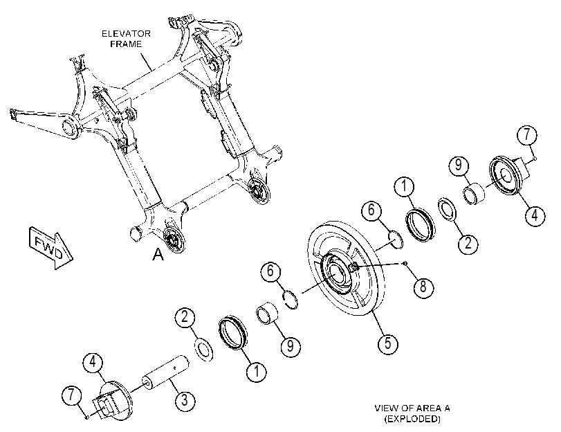 ROLLER GP-ELEVATOR CHAIN 4468017 CAT