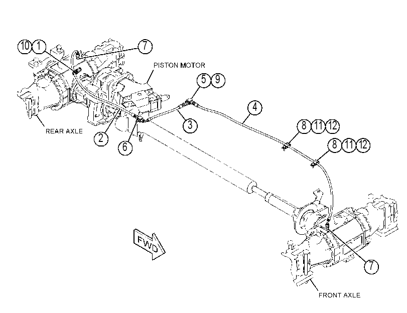 LINES GP-DIFFERENTIAL LOCK 3908164 CAT