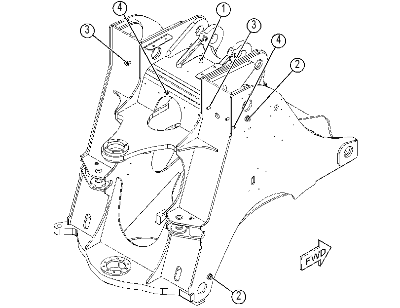 FRAME AS-LOADER 3691601 CAT