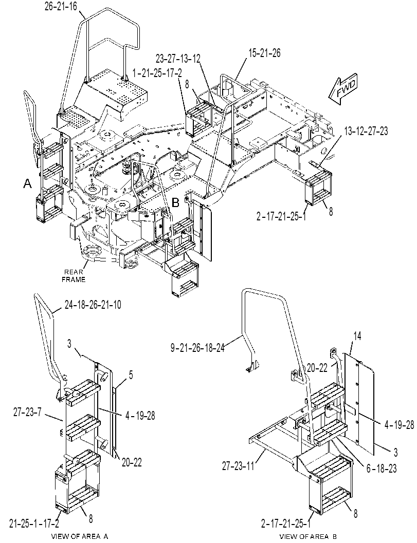 LADDER & WALKWAY GP 3926802 CAT