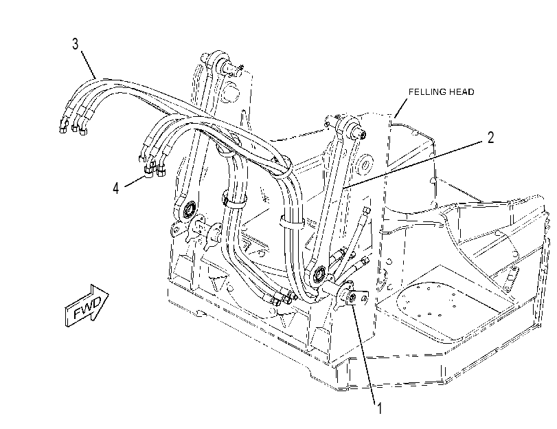 MOUNTING GP-FELLING HEAD 3848348 CAT