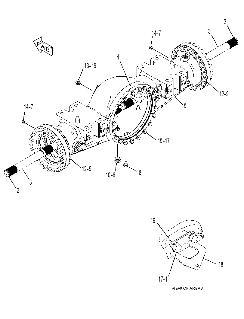 AXLE GP-FIXED 3806941 CAT