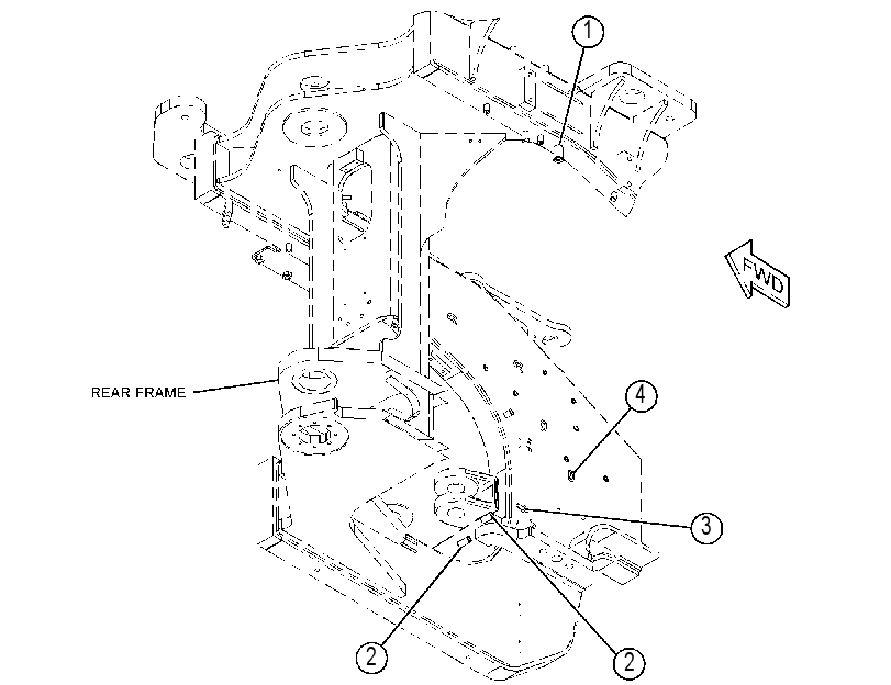 BOSS GP-REAR FRAME 3896073 CAT
