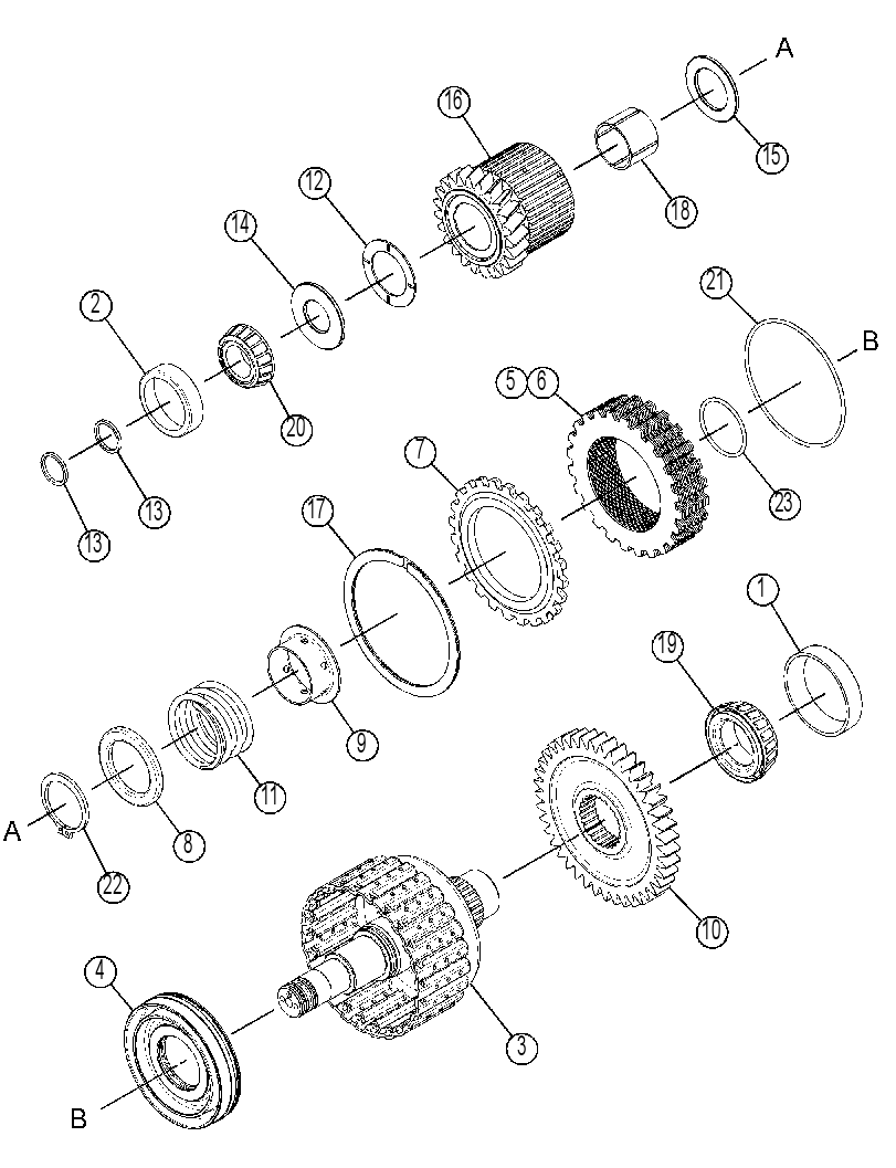 SHAFT GP-IDLER 3837507 CAT