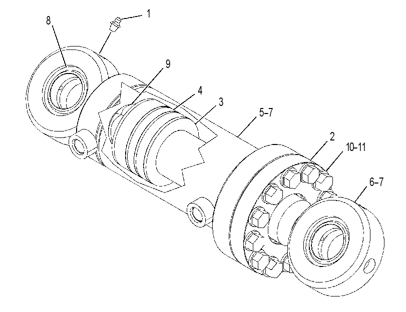 CYLINDER GP-FEED ROLLER ARM 4501174 CAT