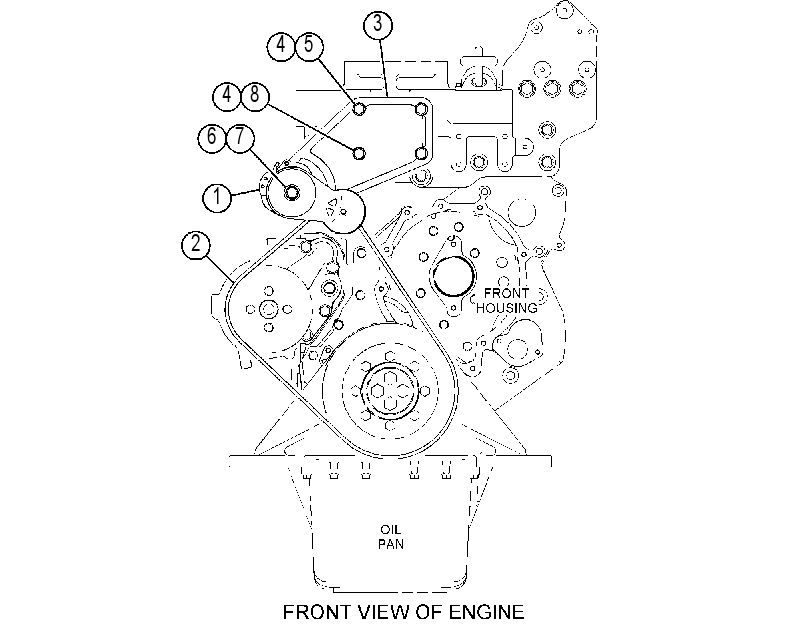 MOUNTING GP-BELT TENSIONER 3638152 CAT