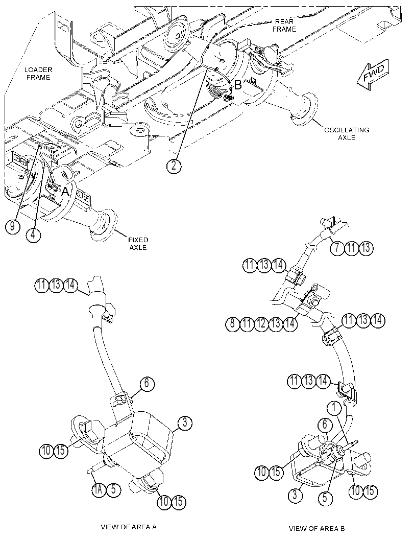 WIRING GP-AXLE TEMPERATURE 4354339 CAT