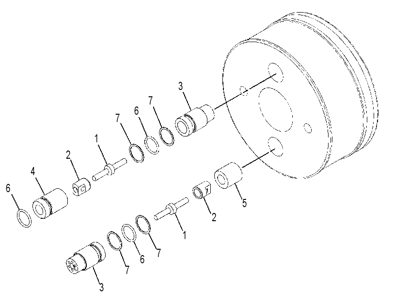 PISTON GP-HYDRAULIC CYLINDER 3166388 CAT