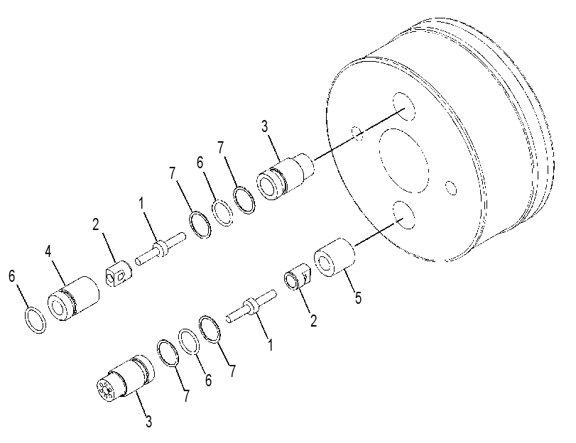 PISTON GP-HYDRAULIC CYLINDER 3166390 CAT
