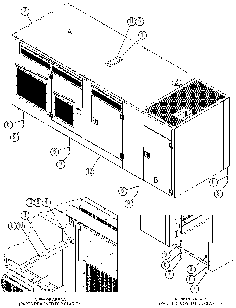 ENCLOSURE GP-GENSET 3839801 CAT