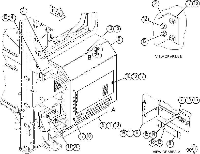 KIT-ACCESS COVER GP 3438893 CAT