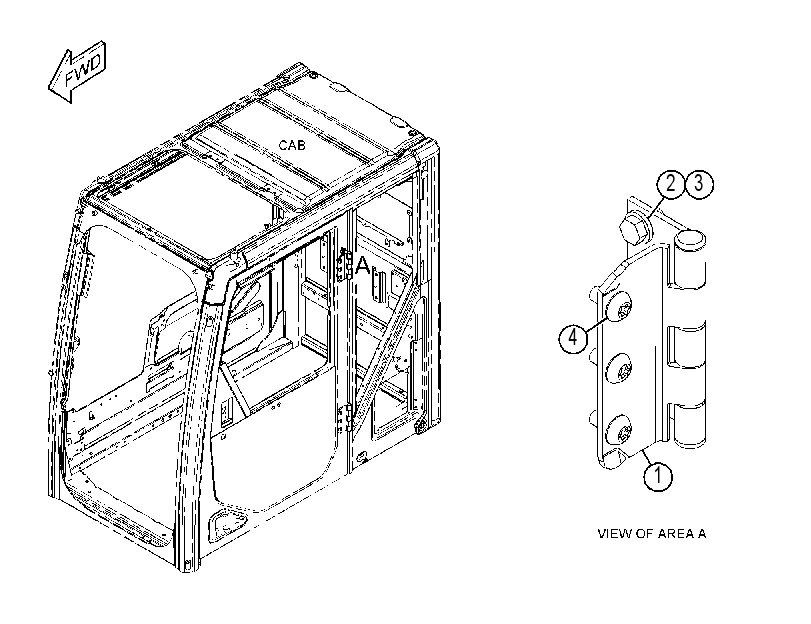 HINGE GP-DOOR 4314744 CAT