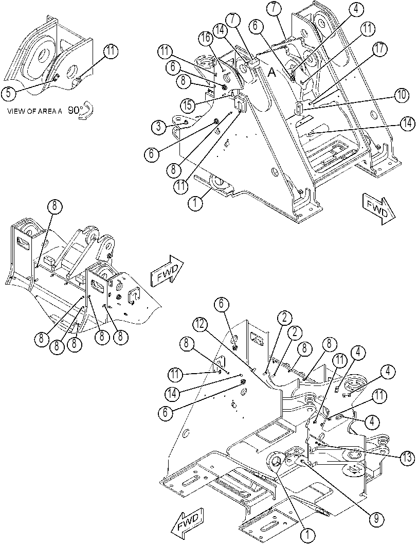 FRAME AS-LOADER 3944027 CAT