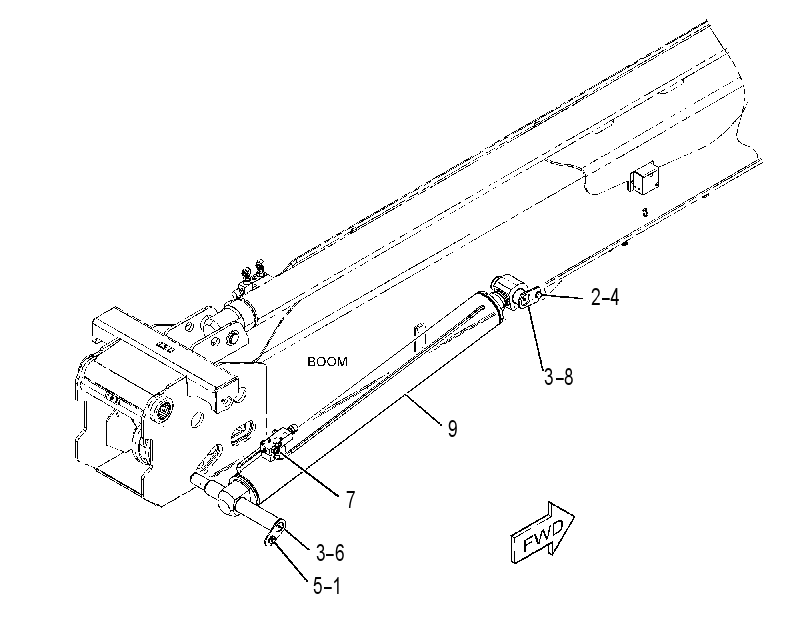 CYLINDER & MTG GP-BOOM 4392643 CAT