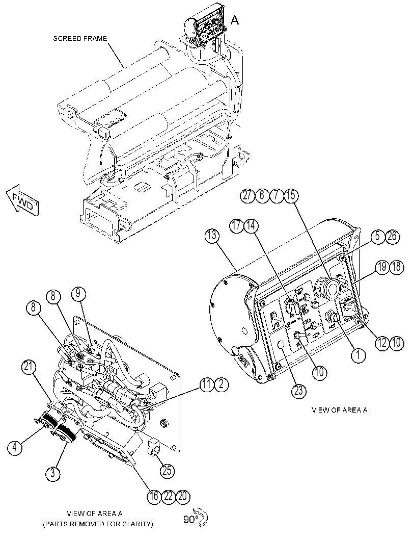 BOX GP-SCREED CONTROL 3832076 CAT
