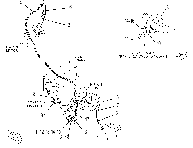 LINES GP-BRAKE & SHIFT 3438293 CAT