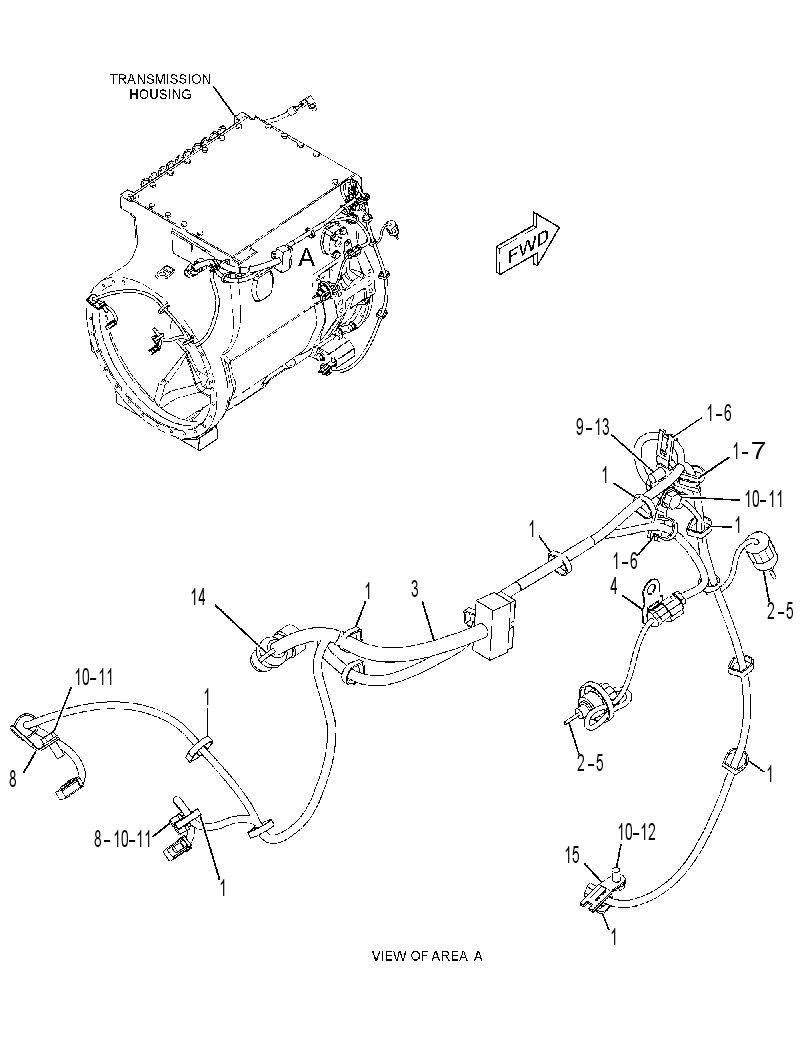 WIRING GP-TRANSMISSION 3413424 CAT