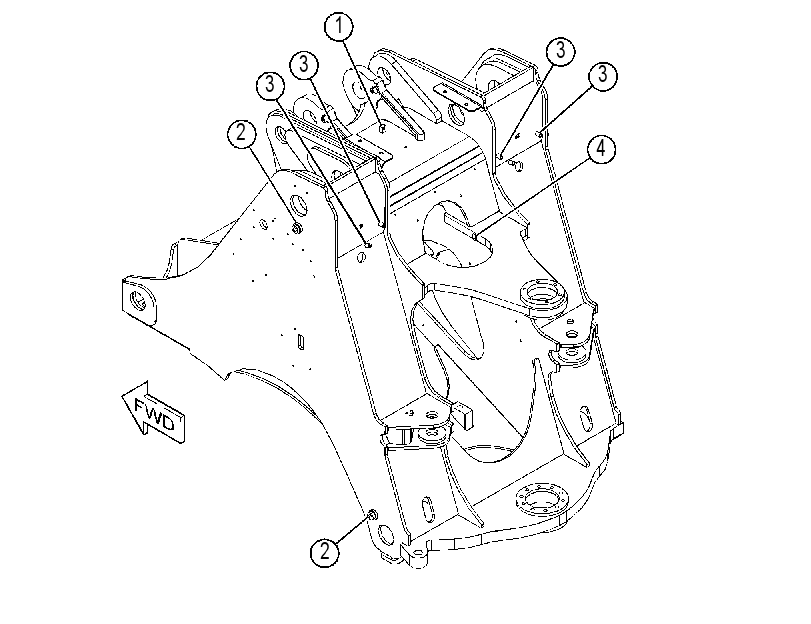 FRAME AS-LOADER 3691600 CAT