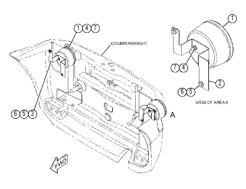 LIGHTING GP-REAR 4449929 CAT