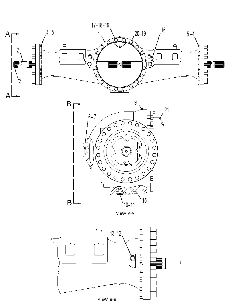 AXLE GP-FIXED 3887253 CAT