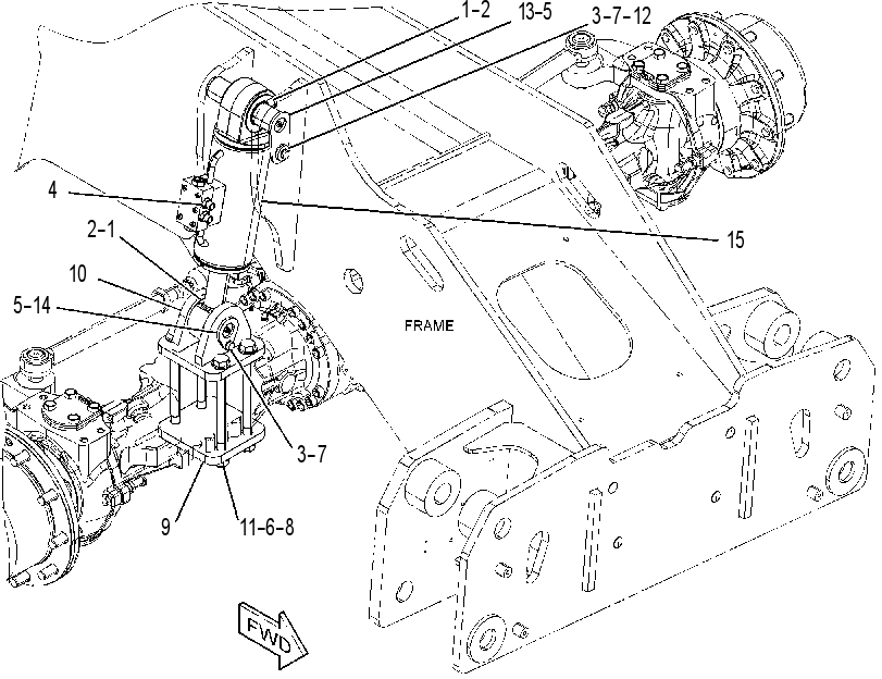CYLINDER & MTG GP-FRAME LEVEL 4510638 CAT