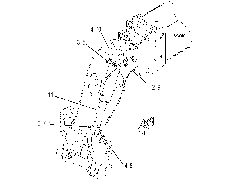CYLINDER & MTG GP-BOOM 4391033 CAT