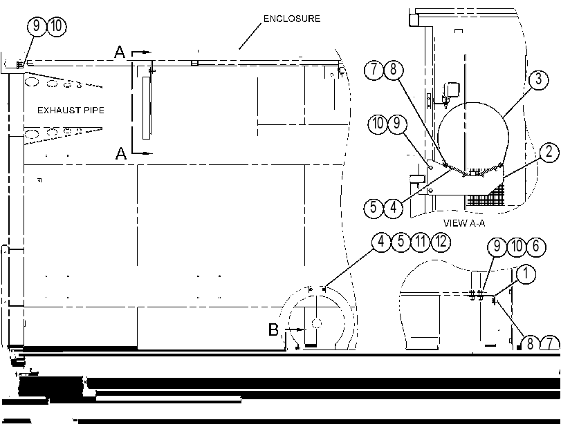 MOUNTING GP-EXHAUST 4433829 CAT