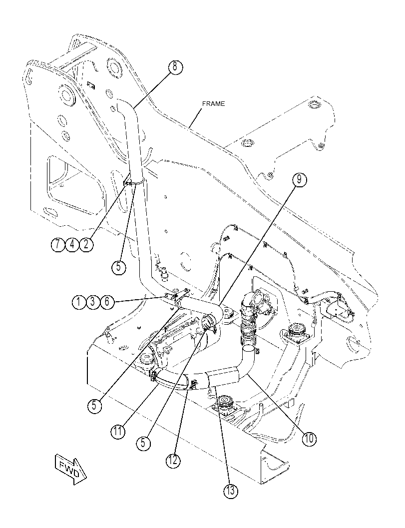 MOUNTING GP-EXHAUST 4485252 CAT