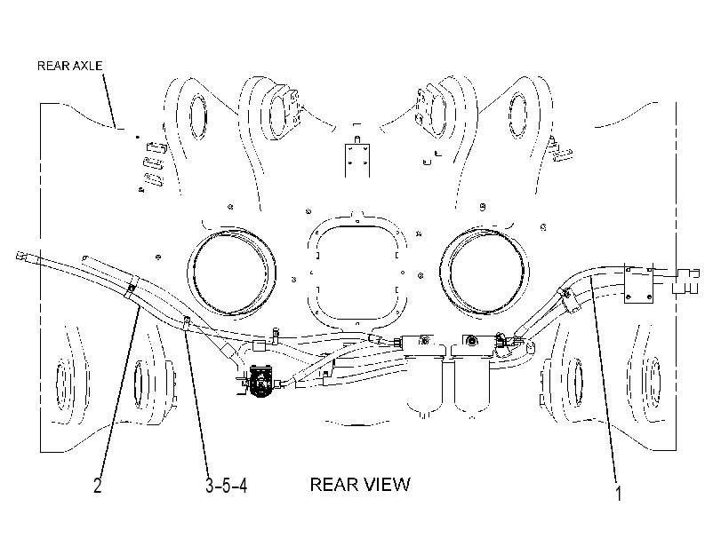 LINES GP-REAR AXLE LUBRICATION 3604276 CAT