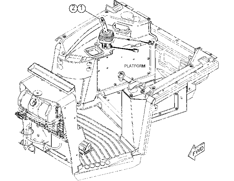 CONTROL GP-IMPLEMENT 3887126 CAT