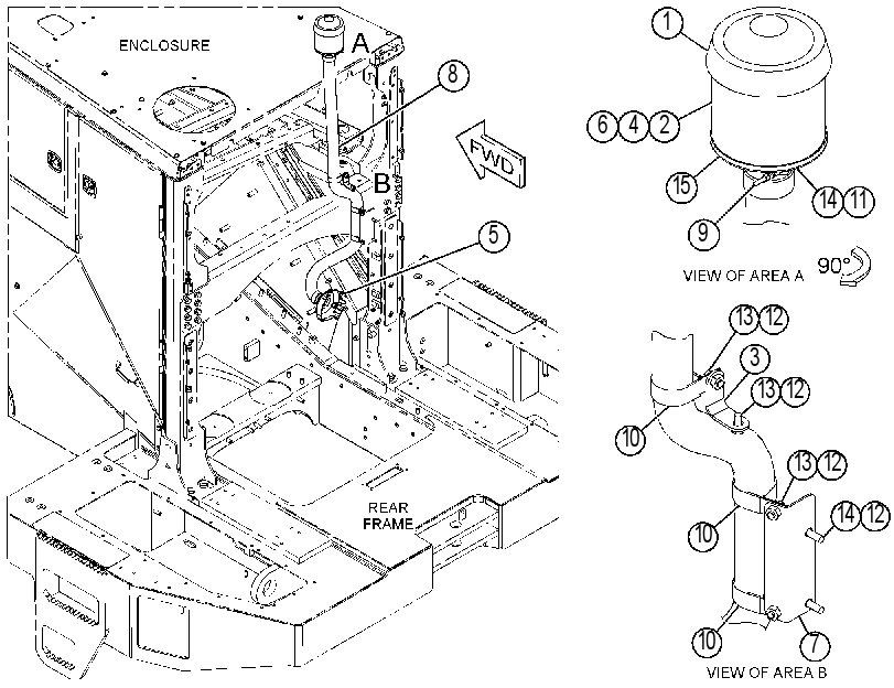 LINES GP-ALTERNATOR AIR 4178846 CAT