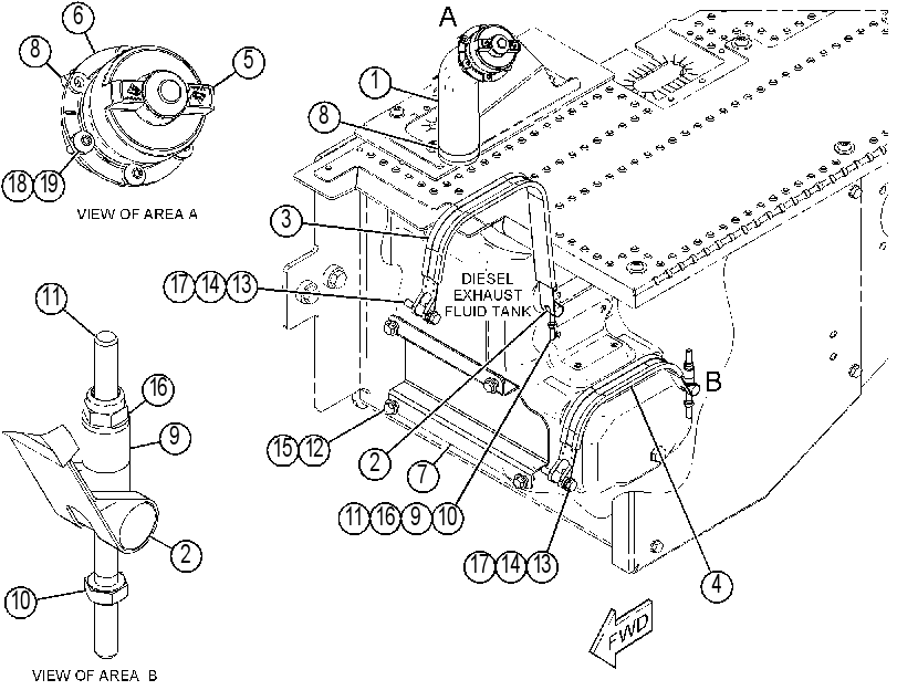 MOUNTING GP-DEF TANK 3650357 CAT