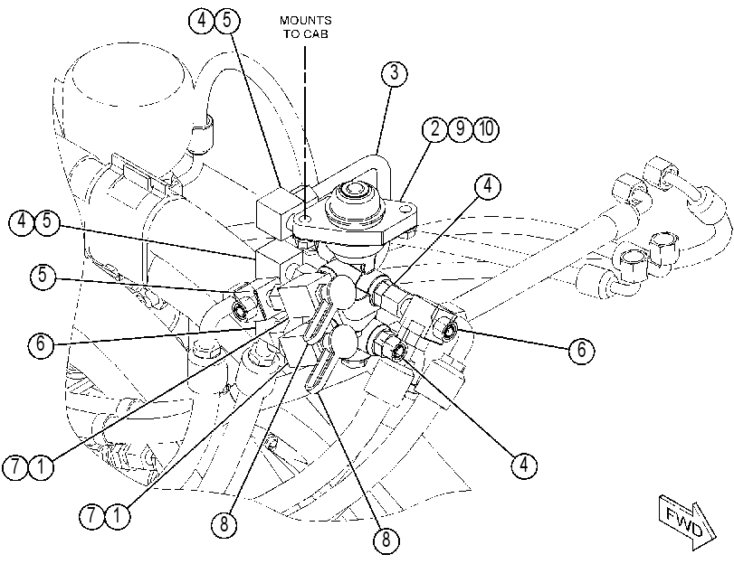 VALVE & MTG GP-BRAKE CONTROL 3878826 CAT