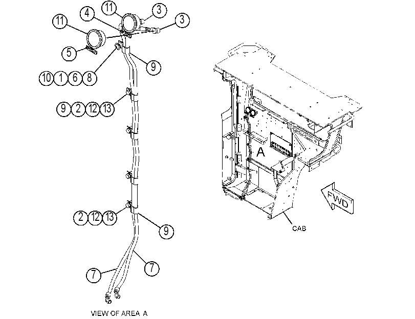 GAUGE & LINES GP-BRAKE PRESS 3354469 CAT