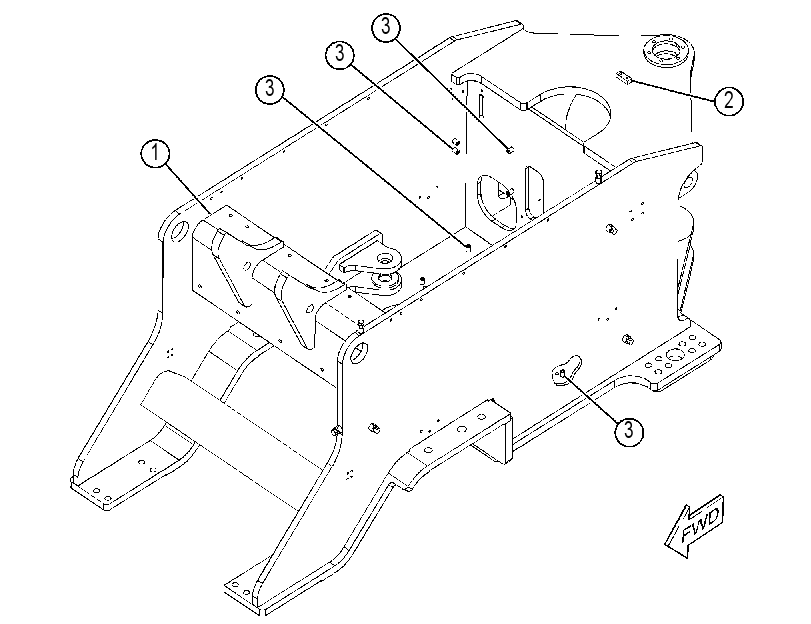 FRAME AS-LOADER 3988641 CAT